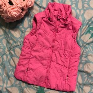 Girls Pink insulated vest